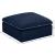 Cozy Velvet Modular Fiber Filled Comfort Overstuffed Ottoman