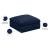 Cozy Velvet Modular Fiber Filled Comfort Overstuffed Ottoman