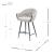 Fabian KD Fabric/PU Counter Stool