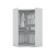 Mulberry 2.0 Semi Open 2 Sectional Wardrobe Corner Closet w/2 Drawers
