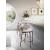 Oleandro Fabric/Wood Customizable Counter Stool