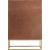 Maxine 5-Drawer Wood Chest with Brushed Gold Metal Legs & Handles