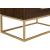 Maxine 5-Drawer Wood Chest with Brushed Gold Metal Legs & Handles