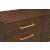 Maxine 6-Drawer Wood Dresser with Brushed Gold Metal Legs & Handles