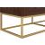 Maxine 6-Drawer Wood Dresser with Brushed Gold Metal Legs & Handles