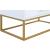 Maxine 5-Drawer Wood Chest with Brushed Gold Metal Legs & Handles