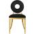 Carousel Velvet Dining Chair with Gold Stainless Steel Frame