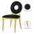 Carousel Velvet Dining Chair with Stainless Steel Frame