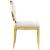 Carousel Velvet Dining Chair with Gold Stainless Steel Frame
