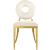 Carousel Velvet Dining Chair with Gold Stainless Steel Frame