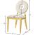 Carousel Velvet Dining Chair with Stainless Steel Frame
