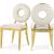 Carousel Velvet Dining Chair with Stainless Steel Frame