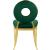 Carousel Velvet Dining Chair with Gold Stainless Steel Frame