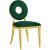 Carousel Velvet Dining Chair with Stainless Steel Frame