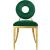 Carousel Velvet Dining Chair with Stainless Steel Frame
