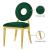 Carousel Velvet Dining Chair with Stainless Steel Frame