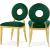 Carousel Velvet Dining Chair with Stainless Steel Frame