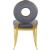 Carousel Velvet Dining Chair with Stainless Steel Frame