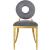 Carousel Velvet Dining Chair with Gold Stainless Steel Frame