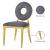 Carousel Velvet Dining Chair with Stainless Steel Frame