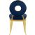 Carousel Velvet Dining Chair with Stainless Steel Frame