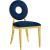 Carousel Velvet Dining Chair with Stainless Steel Frame