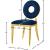 Carousel Velvet Dining Chair with Stainless Steel Frame
