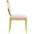 Carousel Velvet Dining Chair with Gold Stainless Steel Frame