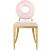 Carousel Velvet Dining Chair with Gold Stainless Steel Frame
