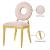 Carousel Velvet Dining Chair with Stainless Steel Frame