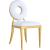 Carousel Velvet Dining Chair with Stainless Steel Frame