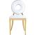 Carousel Velvet Dining Chair with Stainless Steel Frame