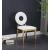 Carousel Velvet Dining Chair with Stainless Steel Frame