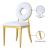 Carousel Velvet Dining Chair with Stainless Steel Frame
