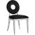 Carousel Velvet Dining Chair with Stainless Steel Frame
