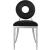 Carousel Velvet Dining Chair with Stainless Steel Frame