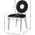 Carousel Velvet Dining Chair with Chrome Stainless Steel Frame
