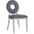 Carousel Velvet Dining Chair with Chrome Stainless Steel Frame