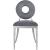 Carousel Velvet Dining Chair with Chrome Stainless Steel Frame