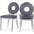 Carousel Velvet Dining Chair with Chrome Stainless Steel Frame