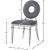 Carousel Velvet Dining Chair with Chrome Stainless Steel Frame