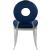 Carousel Velvet Dining Chair with Stainless Steel Frame