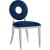 Carousel Velvet Dining Chair with Chrome Stainless Steel Frame