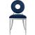 Carousel Velvet Dining Chair with Stainless Steel Frame