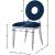 Carousel Velvet Dining Chair with Chrome Stainless Steel Frame