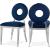 Carousel Velvet Dining Chair with Stainless Steel Frame