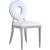 Carousel Faux Leather Dining Chair with Chrome Stainless Steel Frame