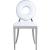 Carousel Faux Leather Dining Chair with Chrome Stainless Steel Frame