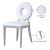 Carousel Velvet Dining Chair with Stainless Steel Frame