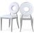 Carousel Velvet Dining Chair with Stainless Steel Frame